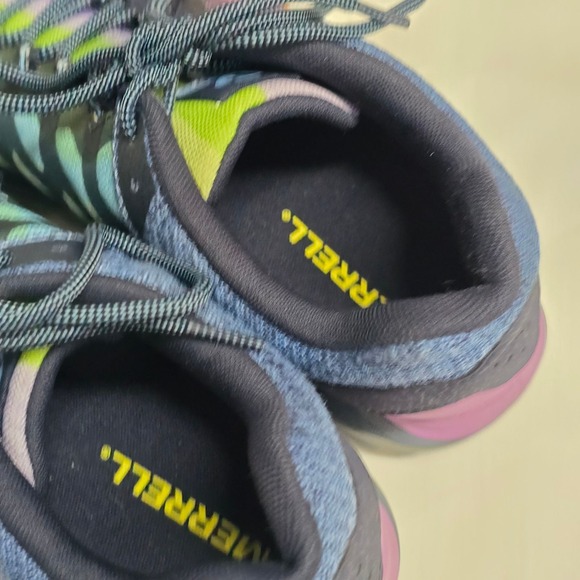 Merrell Shoes Womens 8 Trail Running QFORM2 Vibram Multi Color Lightweight Grip - Picture 6 of 10